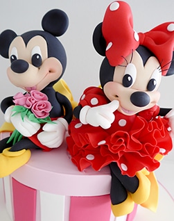  Minnie and Mickey kids birthday cake